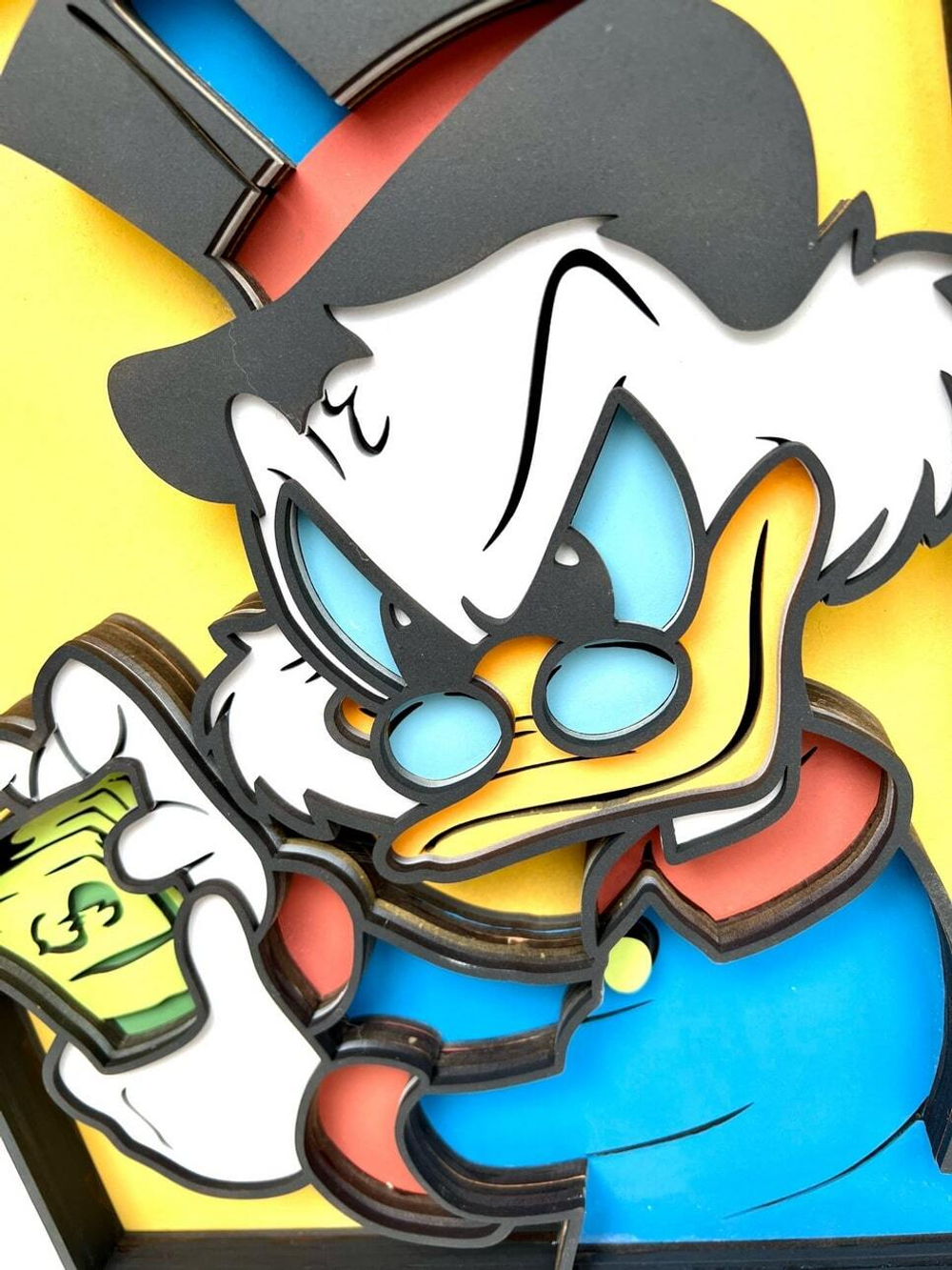 Скрудж Макдак от SamCraft - сборные объемные картины из дерева своими руками, Disney ждет тебя! Покрась, собери и склей