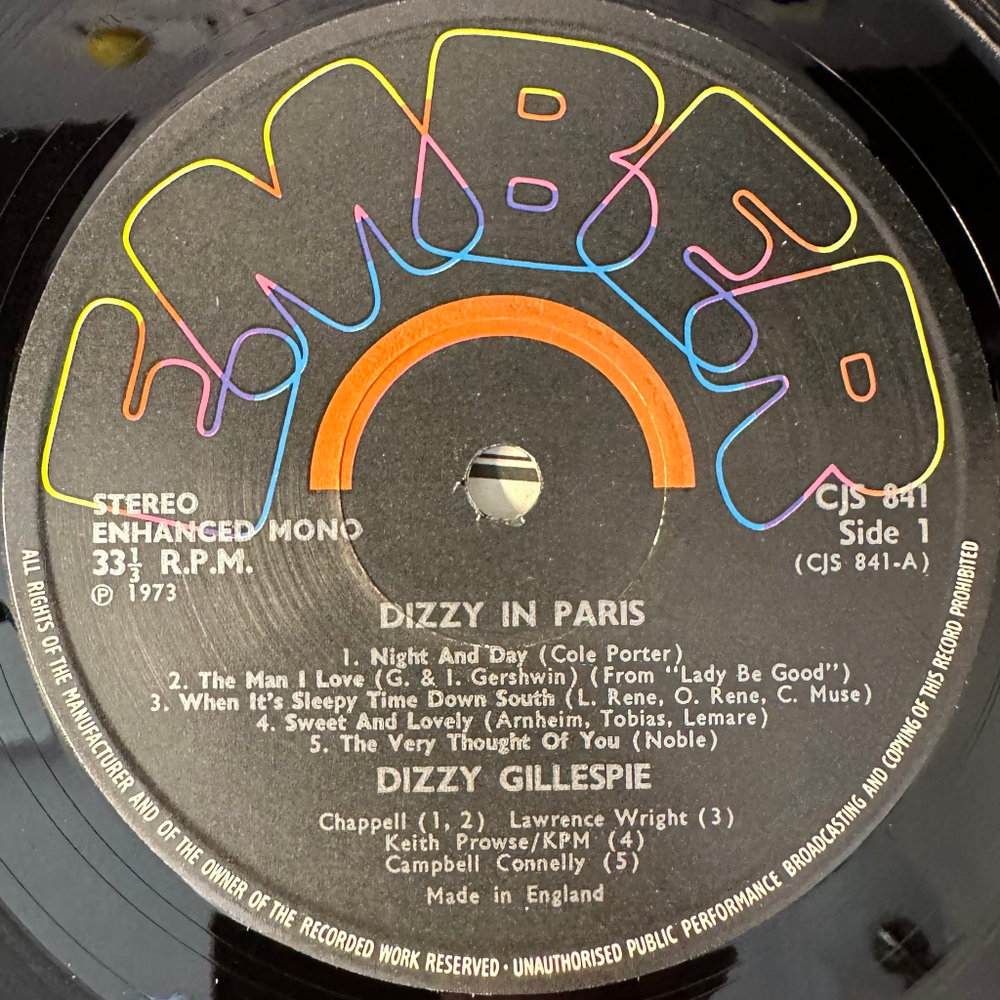 Dizzy ‎– Dizzy In Paris (Англия 1973г.)