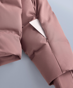 OYSHO Водонепроницаемая пуховая куртка Minardi Piume SKI, фиолетово-розовый