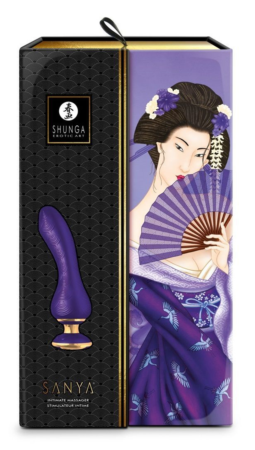 Фиолетовый вибростимулятор SANYA - 18,5 см. (Цвет: фиолетовый)