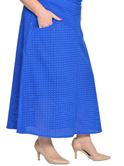 Юбка-четырёхклинка, батист с вышивкой