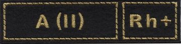 Нашивка Группа крови А (II) + (золото)