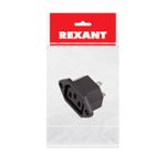 Сетевое гнездо на корпус (1 шт.) (пакет БОПП) REXANT