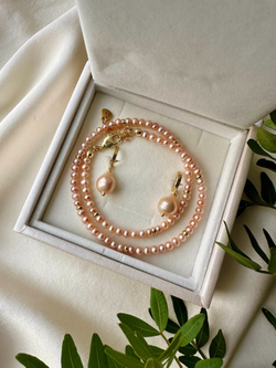 Серьги Рапунцель с жемчугом