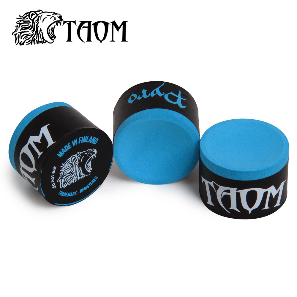 Мел бильярдный "Taom Pyro Chalk" Blue в индивидуальной упаковке 1шт.