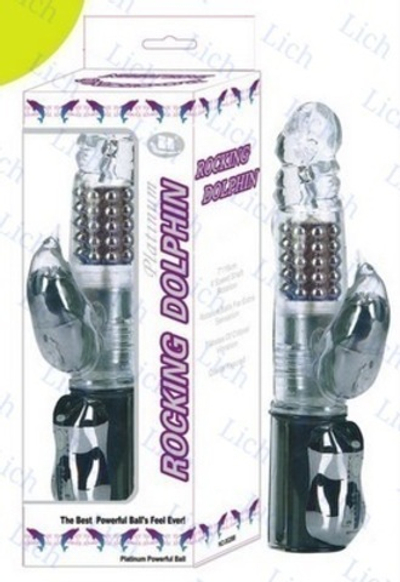 ХАй-тек вибромассажер с ротацией  ROCKING DOLPHIN