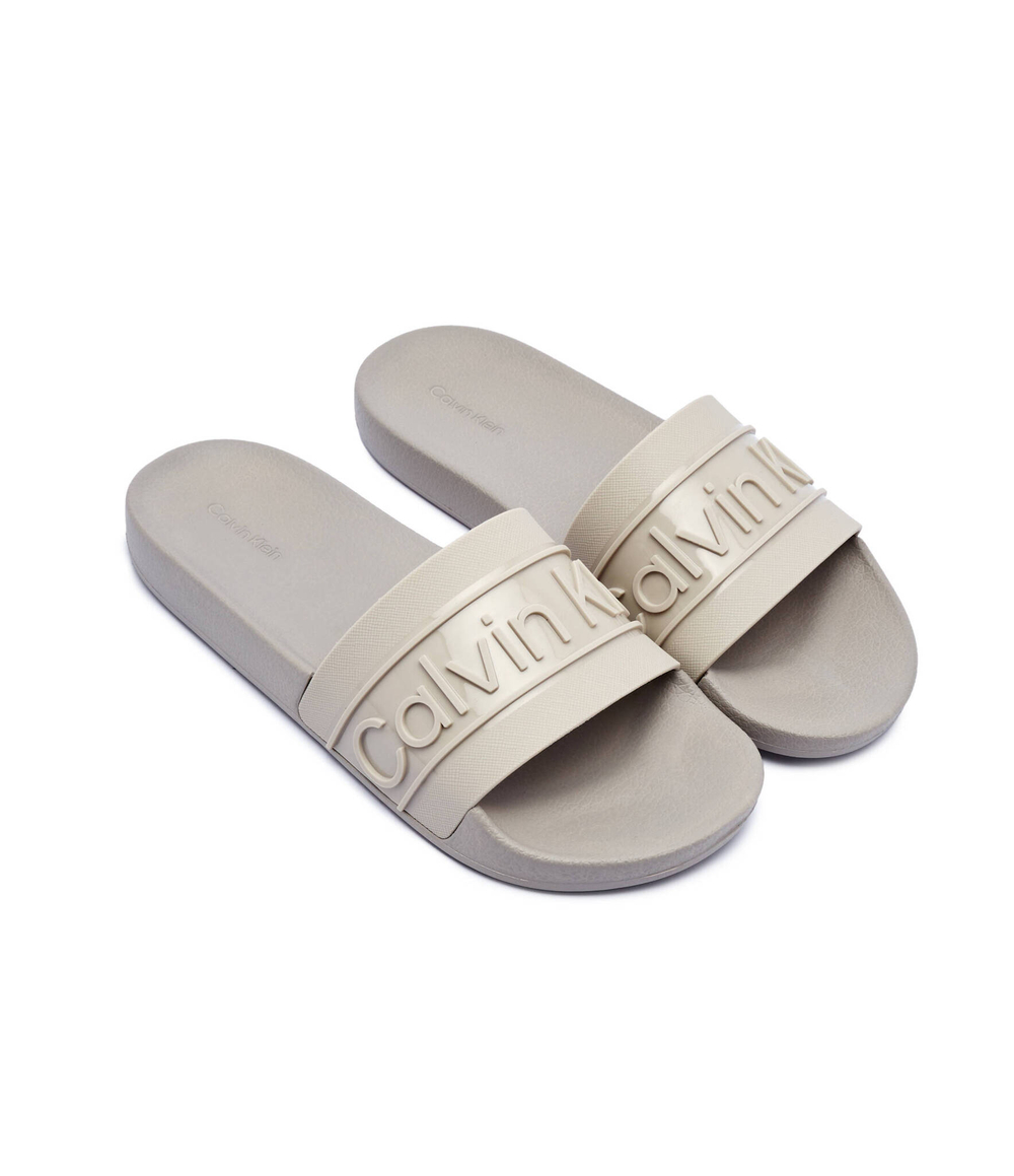 Шлепанцы Calvin Klein - бежевый(HW0HW02107)