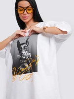 Футболка женская оверсайз принт