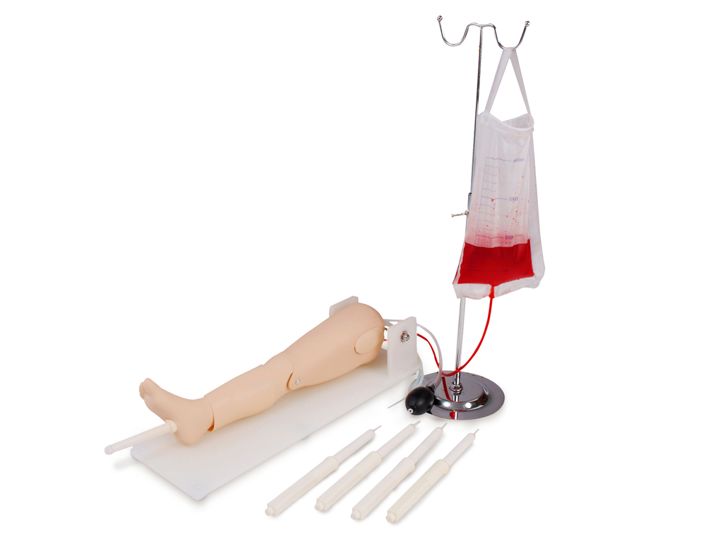 Фантом ноги ребенка для внутривенной инъекции и внутрикостной пункции