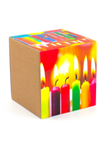 Кружка подарок сувенир на день рождения "Happy birthday!", с принтом празднечные свечи