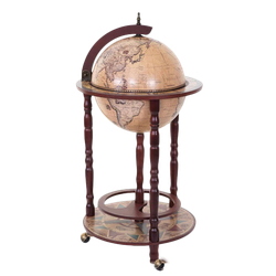 Jufeng Глобус-бар напольный d 33 см светлый