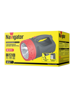 Фонарь-прожектор аккумуляторный кемпинговый 71 598 NPT-SP16-ACCU 24LED 5Вт 230лм аккум. 4А.ч NAVIGATOR 71598