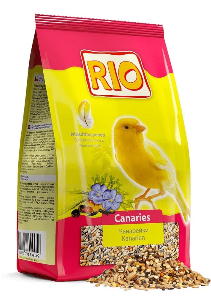 RIO. Корм для канареек в период линьки, 500 г