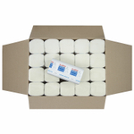 Полотенца бумажные 250 шт., LAIMA (H3) UNIVERSAL WHITE PLUS, 1-слойные, белые, КОМПЛЕКТ 20 пачек, 23×22, V-сложение.