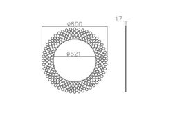 Зеркало круглое со стразами