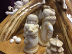 Северный праздник. Скульптурная композиция. Тобольская резная кость.