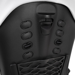 Детская коляска Roan Esso 2025 Кожа 3 в 1 с автокреслом Tutis Elo Black ESSK/215/1 White/Black/руч.Тем.коричневый