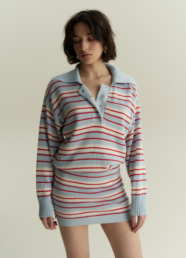 Юбка мини в полоску 1’1’26