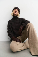 Свитер с аранами