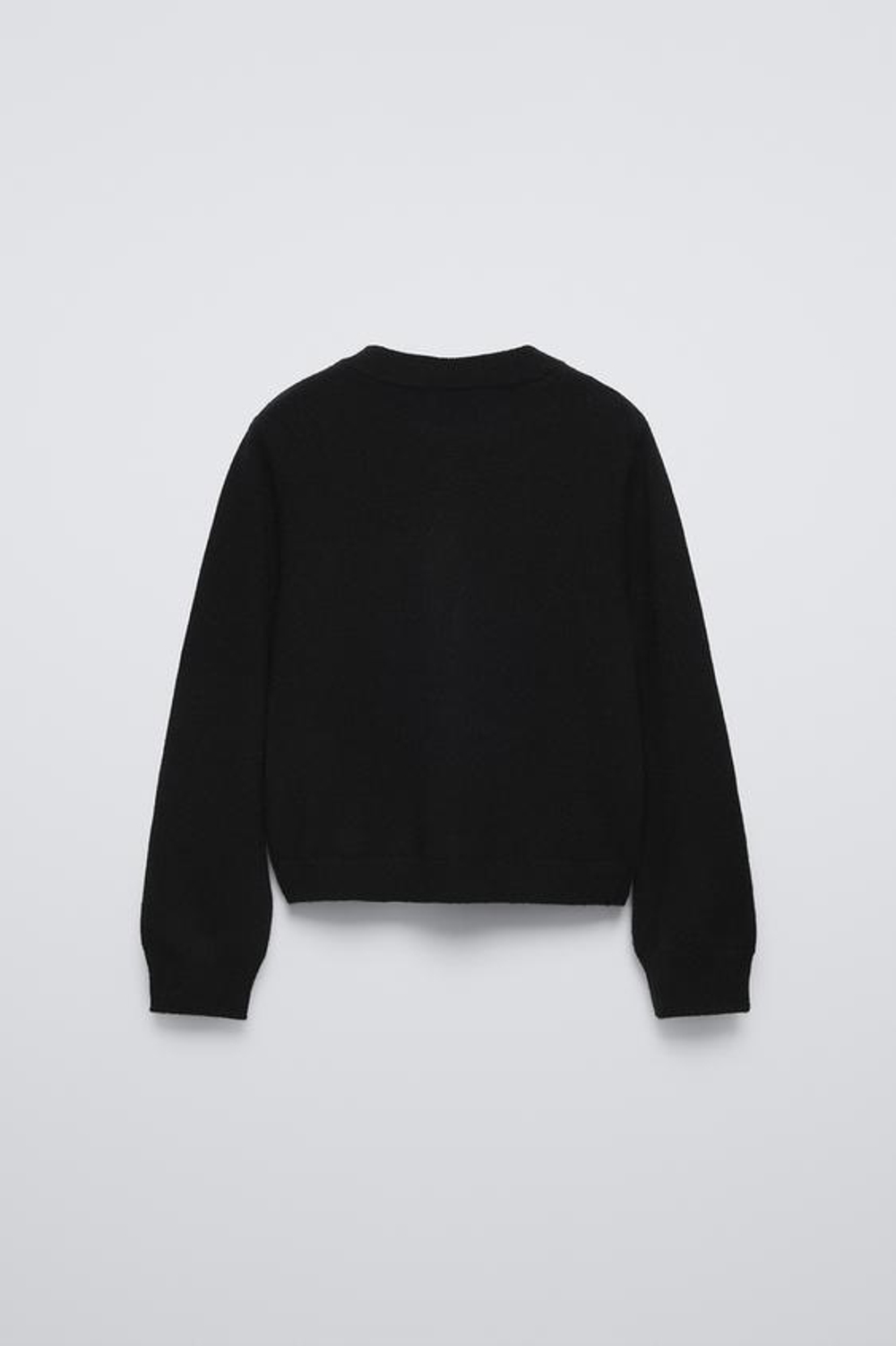 ZARA КАРДИГАН ИЗ 100% КАШЕМИРА, ЧЕРНЫЙ