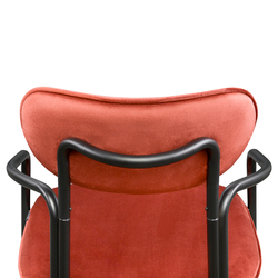 Набор стульев 2шт Latitude Ror Round черный/темно-красный