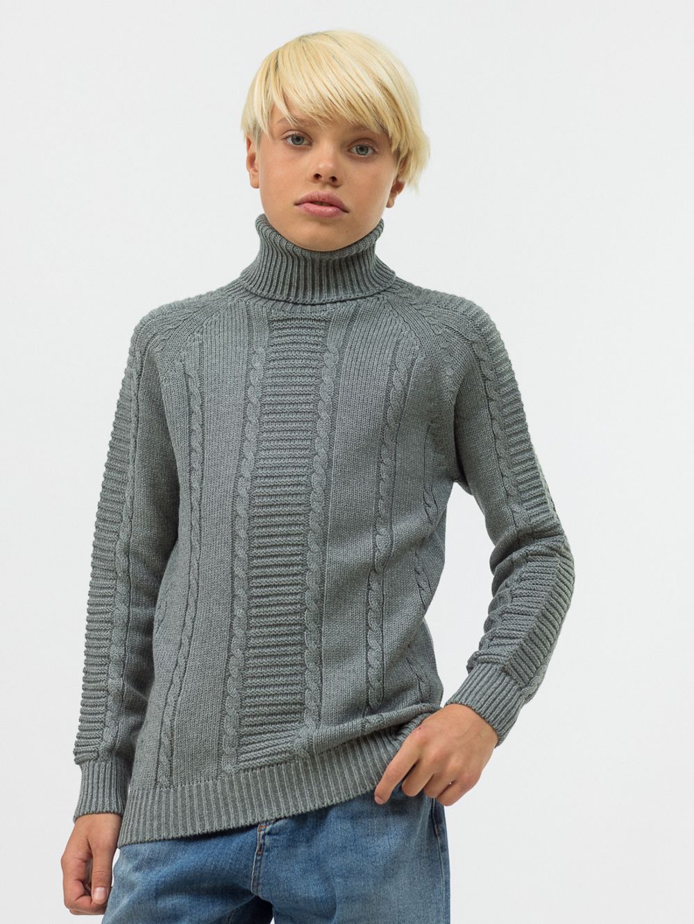 Джемпер для мальчика AT440 серый