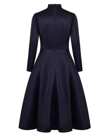 Платье макси с драпировкой на груди