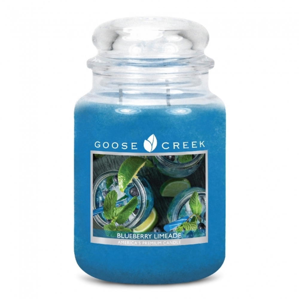 Ароматическая свеча в большой банке 680г Goose Greek Blueberry Limeade - Черничный лимонад