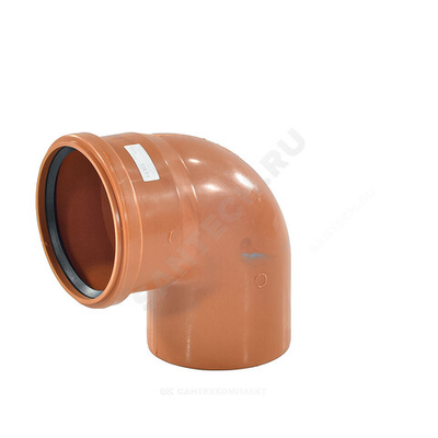 Отвод PP-B коричневый Дн 110х87,5гр б/нап в/к VALFEX 30101110