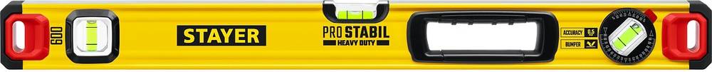 STAYER PRO STABIL, 600 мм, усиленный профиль, уровень с поворотным глазком, Professional (3471-060)