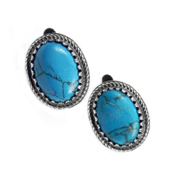 Серьги "Болория" бирюза