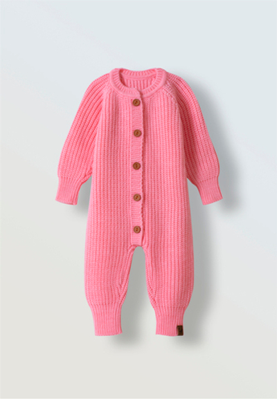 Вязаный комбинезон Woolly (роза)