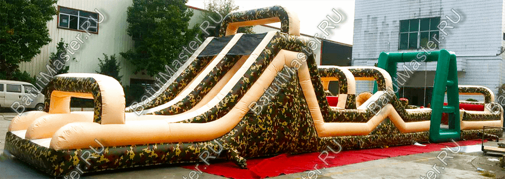 Надувная полоса препятствий "Патриот" 24*3*5 м