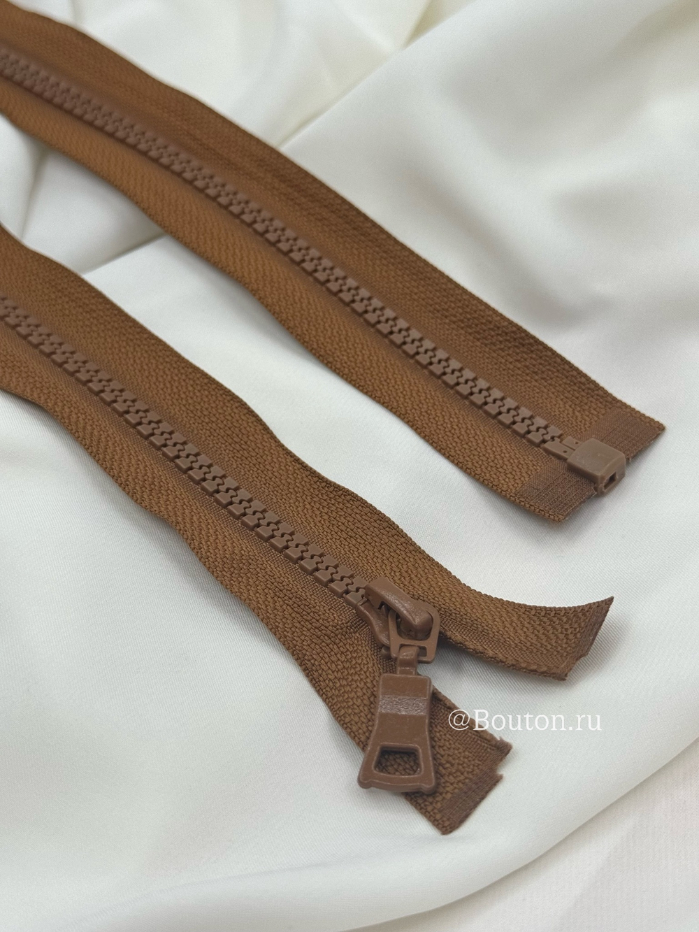 Молния тракторная коричневая