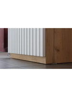 Прихожая с зеркалом Дуб Крафт золотой 145х43х195