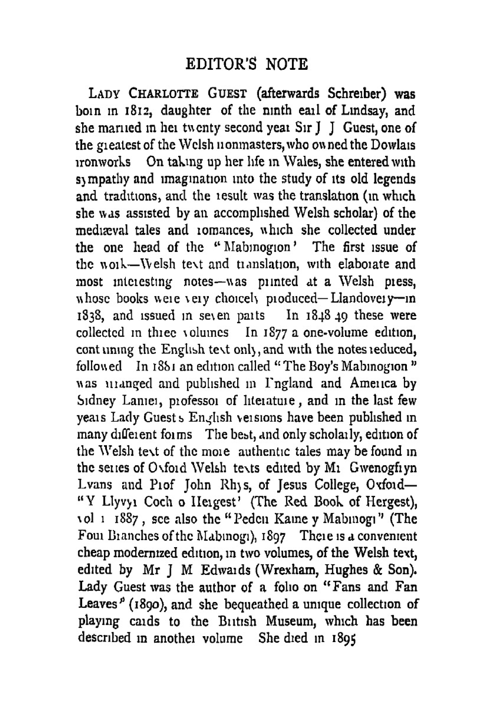 The Mabinogion | Charlotte Schreiber