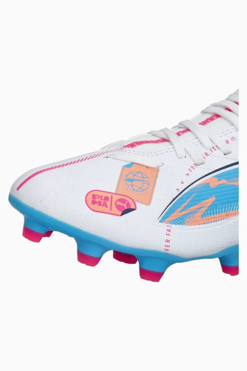 Бутсы Puma Ultra 5 Match Volume Up FG/AG Junior - белый