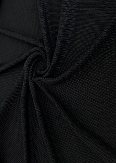 Трикотаж вязанный, косичка мелкая, черный, хлопок MARNI