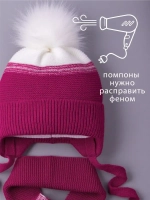 Шапка для девочки зимняя вязаная и шарф