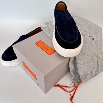 Лоферы синие мужские HENDERSON BARACCO модель Amos