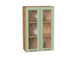 Шкаф верхний с 2-мя остекленными дверцами Ницца