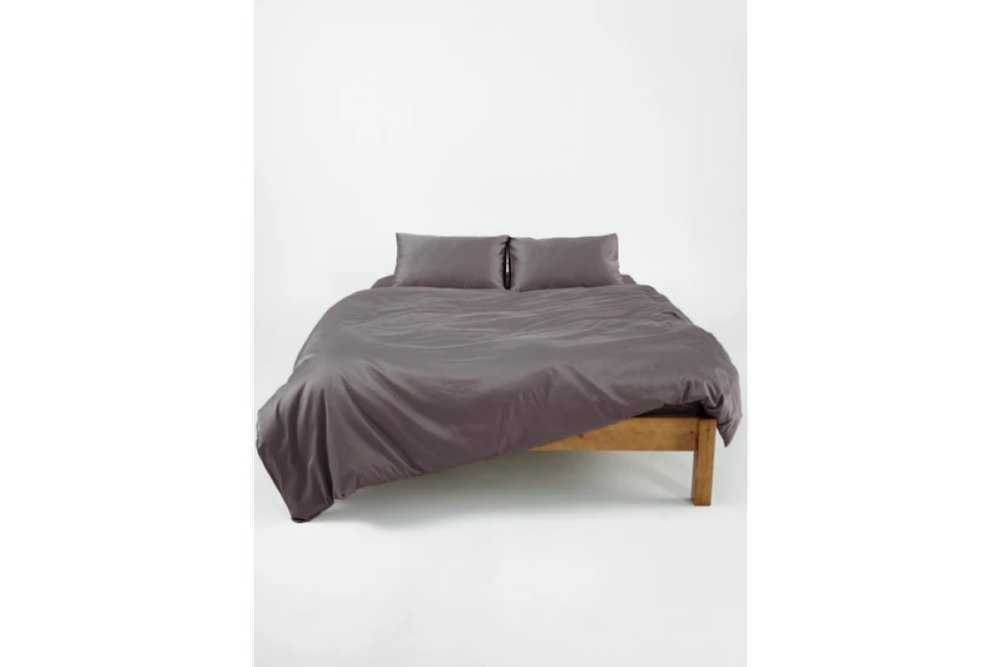 Постельное белье GoodNight Сатин Делюкс 2 сп. с евро (с нав. 50х70) тауп