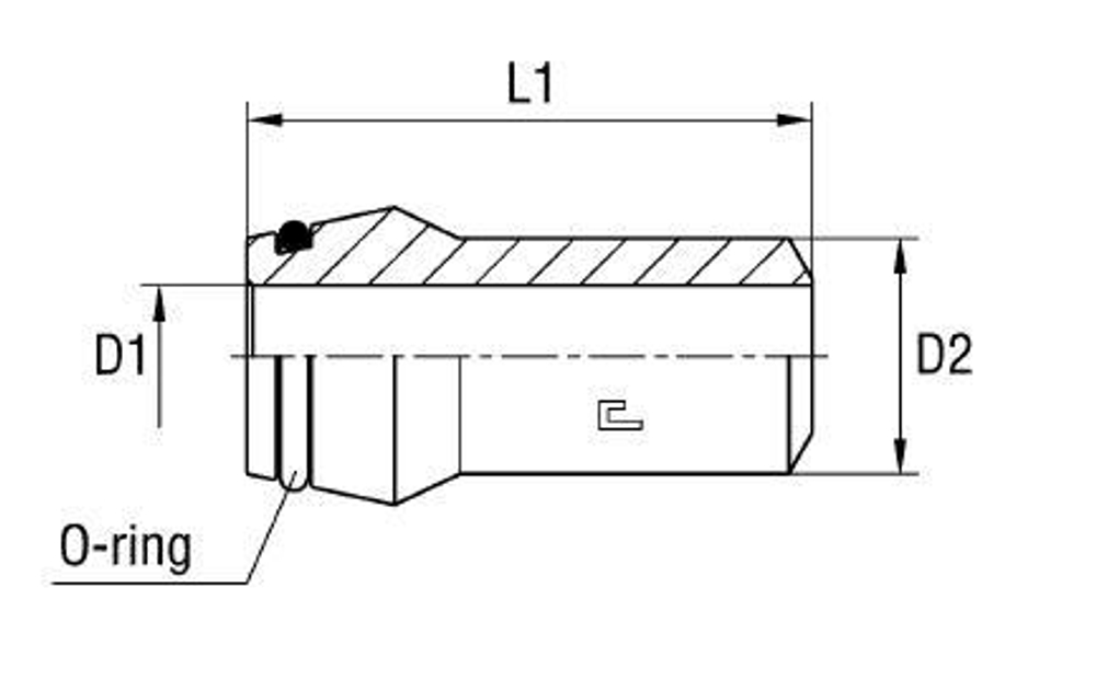 Ниппель WN DS16 16х2 (сварное)