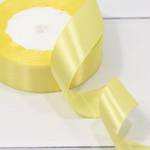 Лента Атласная 2,5см х 28м Сатин (Желтый)