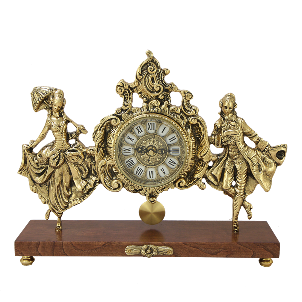 Bello De Bronze Бронзовые часы настольные Пастораль 2