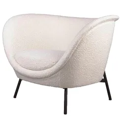 Лаунж-кресло Couture, белое букле