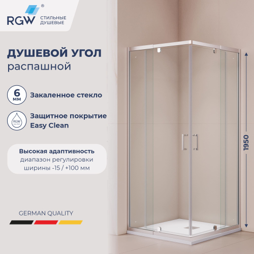 Душевой уголок RGW PA-038 (Прозрачное, 900x900)