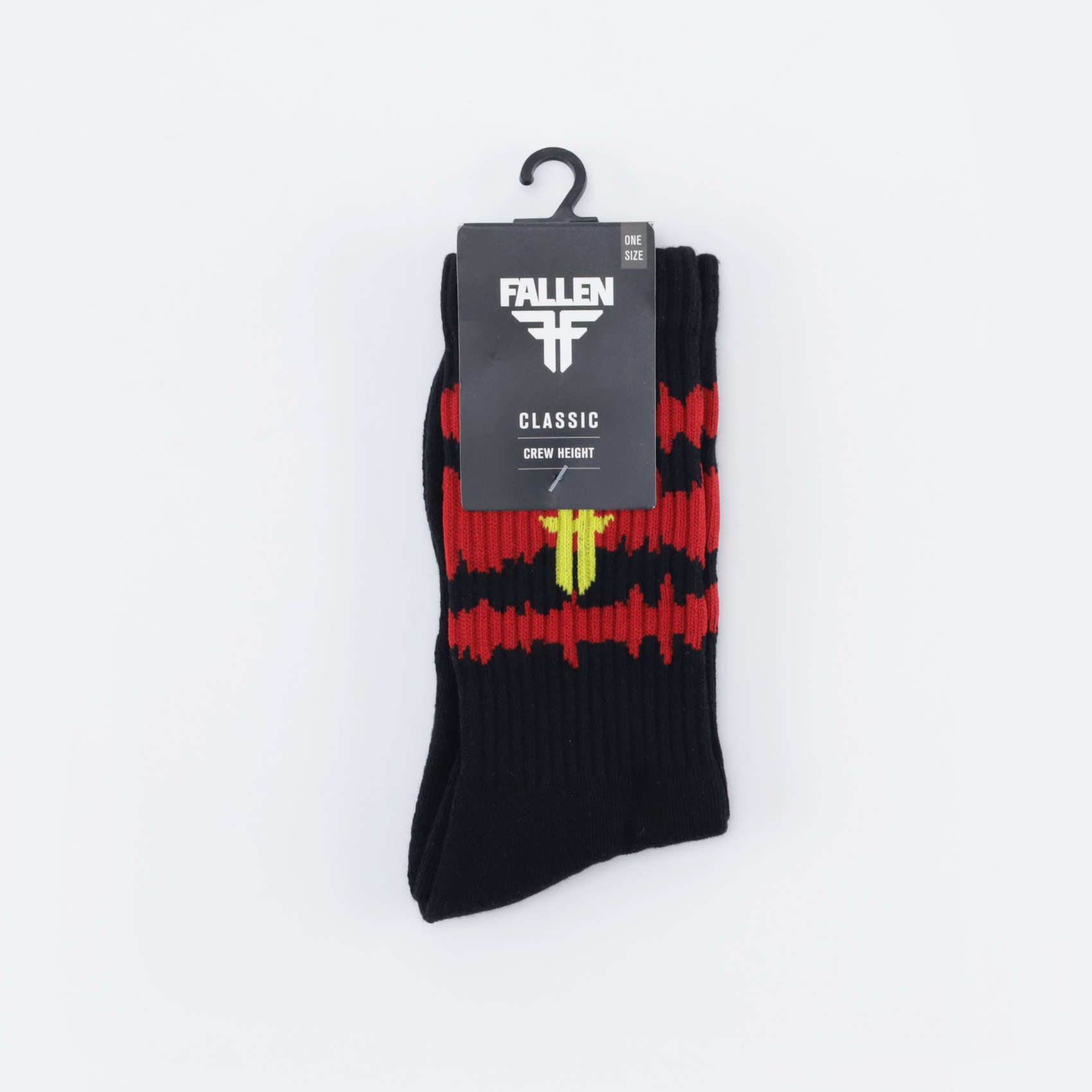 Носки Fallen Static Sock (black/red) артикул:FMJ1ME07 - купить в магазине Дайс