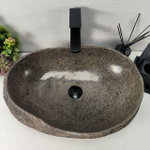Каменная раковина из речного камня RS-04961 (60*39*15) 0862 из натурального камня