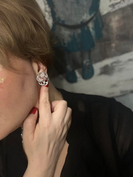 Ажурные клипсы Sarah Coventry